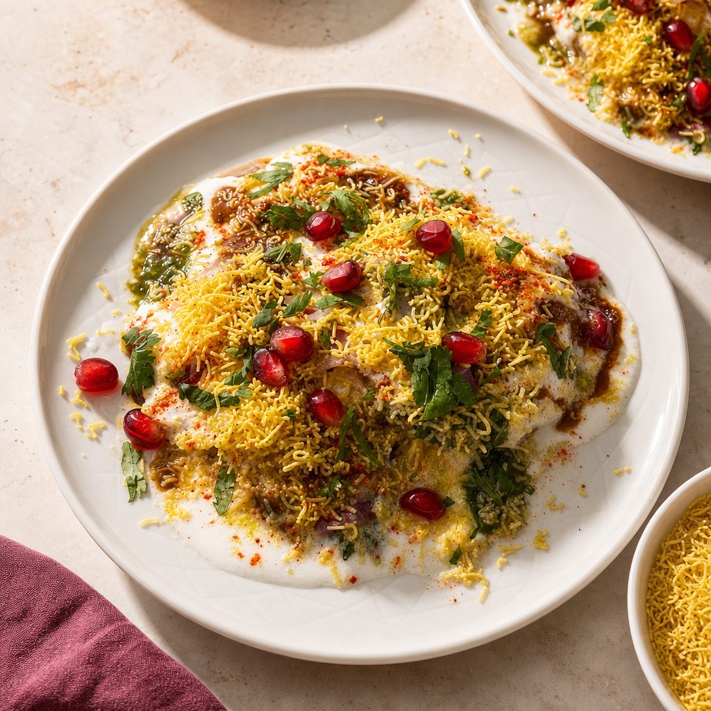 ALOO TIKKA CHAAT.