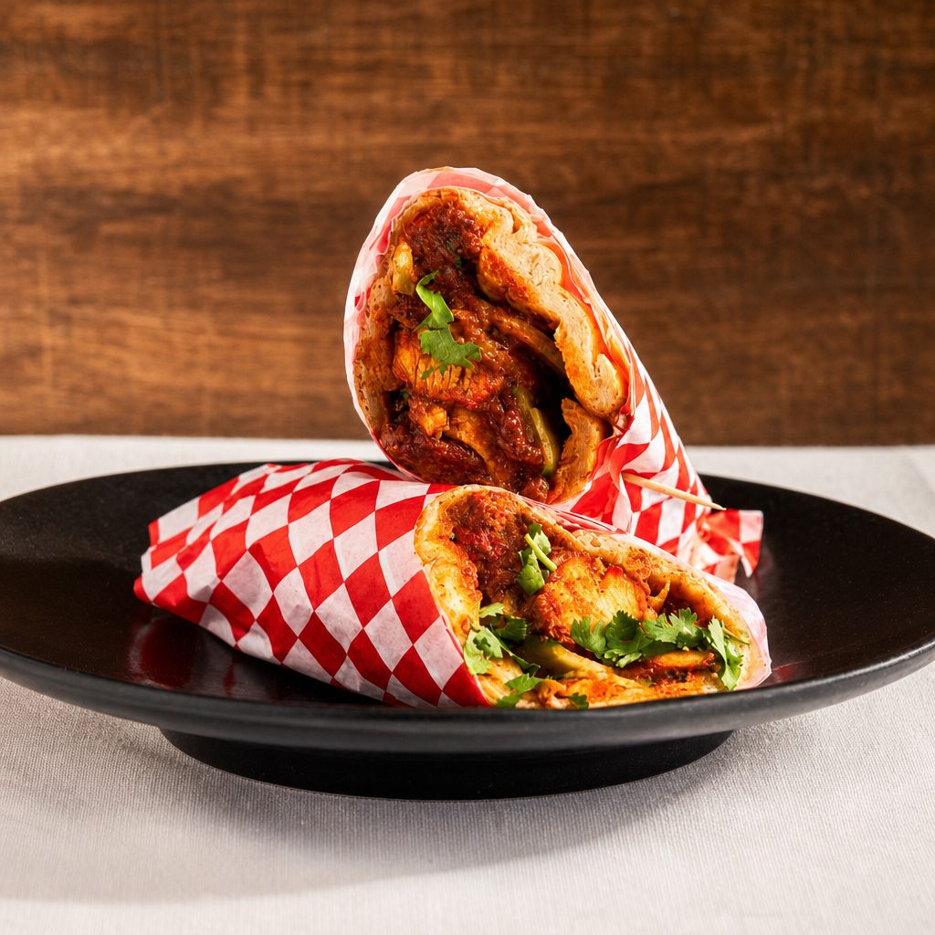 SPICE PANEER NAAN WRAP.