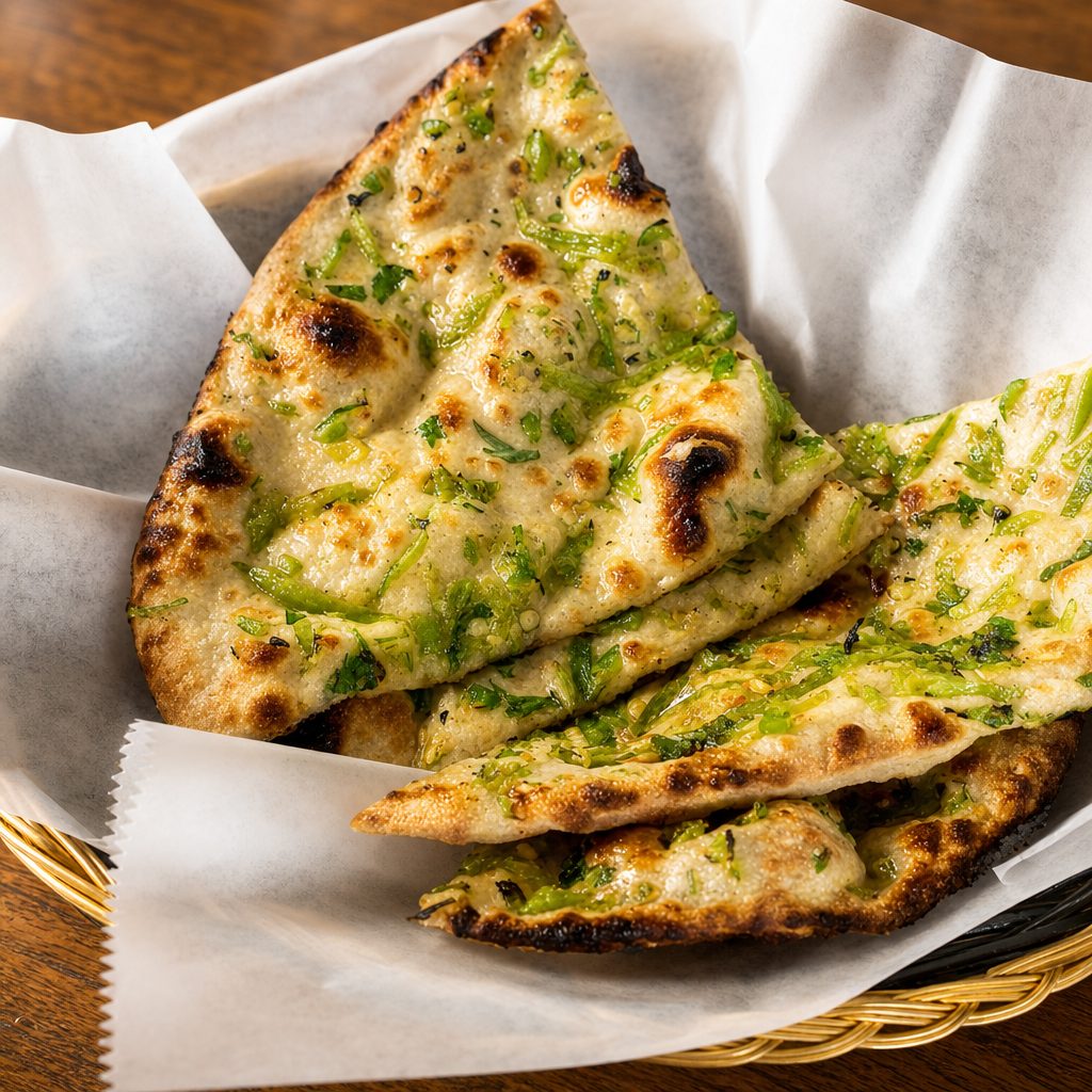 CHILLI GARLIC NAAN.