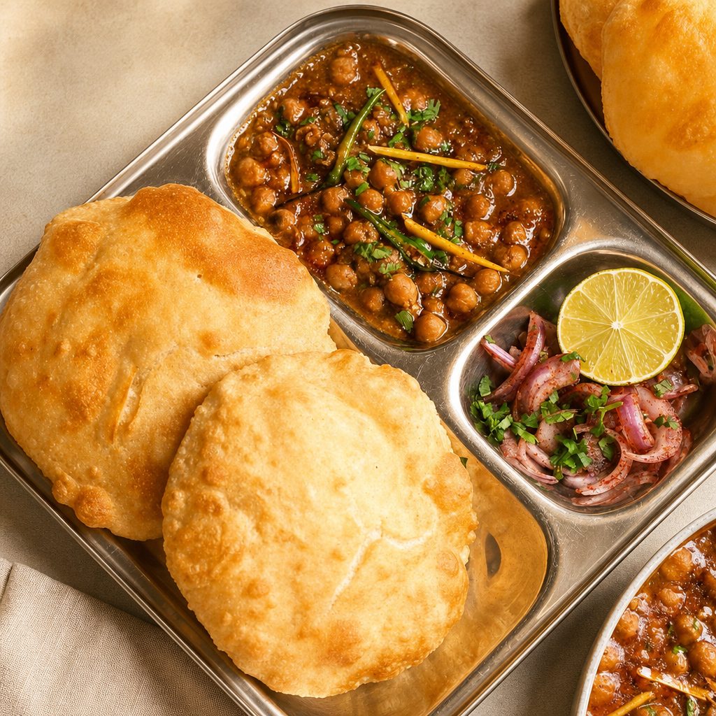 CHOLE BHATURA.