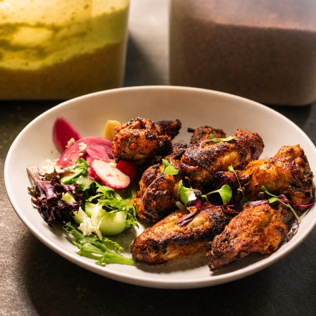 TANDOORI CHICKEN WINGS.