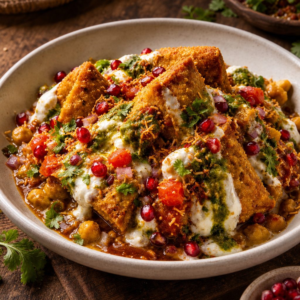 SAMOSA CHAAT.