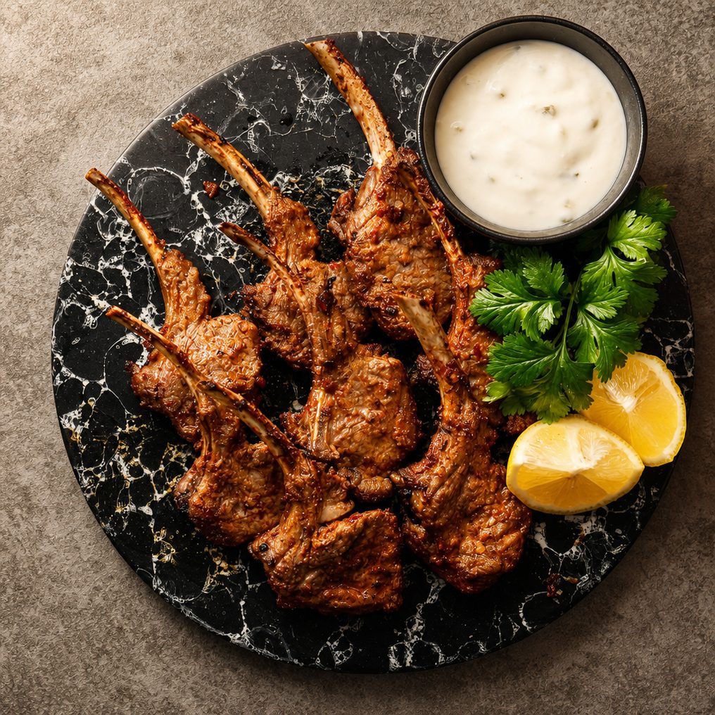 TANDOORI LAMB CHOPS.