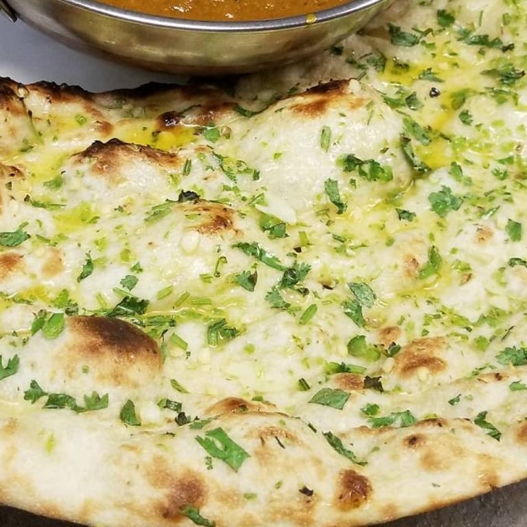 Delicious Garlic Naan Awaits