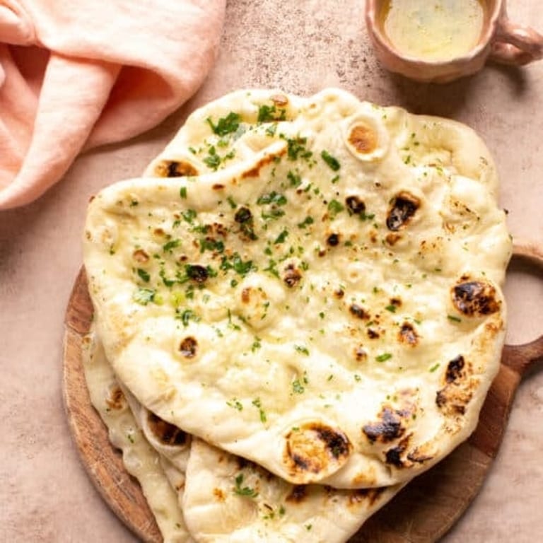 Savor our butter naan